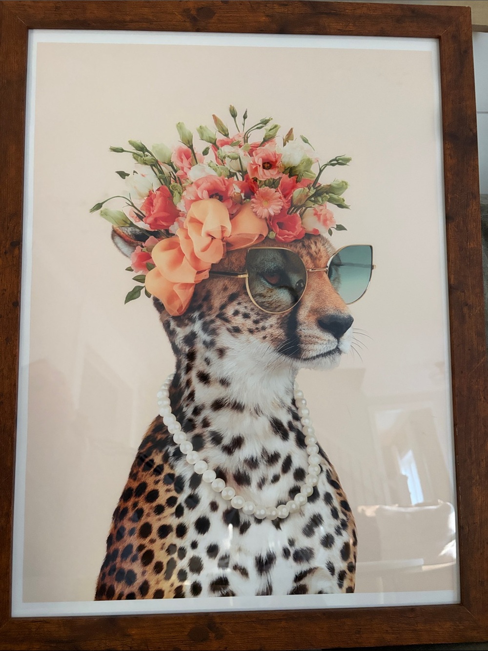 Paul Fuentes Royal Cheetah Art Print 18x24 Floral Fashion Wall Art
